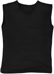 Generic 1:6 Scale Male Action Figure Vest T-Shirt for 12 Inch Doll Accessories, Black