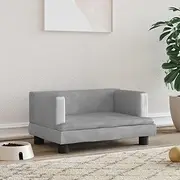 Pet Sofa, Dog Sofa Dog Bed Dog Couch Dog Bed Light Grey 60x40x30 cm Velvet