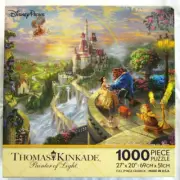 Disney Parks Thomas Kinkade Beauty and the Beast Falling in Love 1000 Pc Puzzle