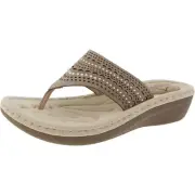 Cliffs by White Mountain Womens Comate Wedge Thong Flip-Flops Shoes BHFO 3060
