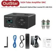 Preamplifier Bluetooth5.0 5654 Tube Amplifier DAC Decoder Headphone Amp DAC-T1