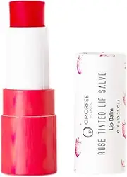 Organic Omorfee lip balm, lip balm for coloured lips, lip balm with cocoa butter, strawberry flavoured lip balm, organic beetroot lip balm, lip balm for dry lips, organic lip stick, petroleum free