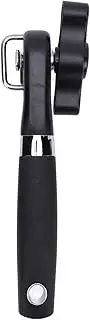 Can Opener Manual, Stainless Steel Can Opener, Bottle Openers with Ergonomic Non Slip Handle, Slick Edges, Multifunctional Kitchen Tool, Effort Saving Knob Convenient for The Elder