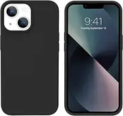BENTOBEN for iPhone 13 Mini Case, iPhone 13 Mini Phone Case, Slim Fit Liquid Silicone Soft Gel Rubber Anti-Scratch Shockproof Protective Phone Cover with Microfiber Lining for iPhone 13 Mini, Black