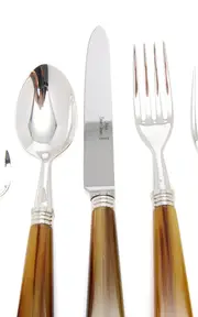 [Alain Saint-Joanis] Tonia Silver-Plated Horn Silverware Set