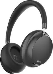 T-fun NC45 Active Noise Cancelling Headphones, Wireless Over Ear Bluetooth Headphones with Microphone, 55H Playtime, Hi-Res Audio, Deep Bass, Low Latency, Bluetooth 5.3 ANC Headphones for Travel Home