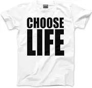 [HotScamp] Choose Life T Shirt - 80s Outfits - 80s Fancy Dress for Women and Men - 80s Music Retro Costume Party Unisex Tee