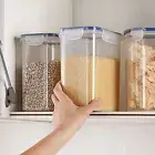 Long-term Food Storage Containers Airtight Jars Plastic for Pantry Organization