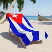 CUBA Flag Beach Towel | Quality - 2 Sizes | Havana | Santiago | Camaguey
