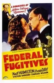 Federal Fugitives poster Victor Varconi center Doris Day Neil Hami- Old Photo