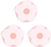 uxcell 3pcs Soft Tape Measure 60-Inch 1.5 Meter Retractable Mini Cartoon Measuring Tape Cute Tape Ruler for Sewing Craft Cloth Body Measurements, Pink Flower