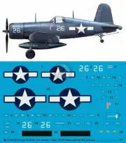 Peddinghaus 1/72 F4U-1D Corsair Markings Jeremiah O'Keefe VMF-323 Okinawa 4039