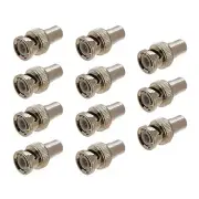 Coaxial Video Cable BNC Male Plug to RCA Female Jack Adapter Connector (10/pack)