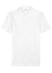 Sunspel Riviera Cotton-mesh Polo Shirt - White - Xxl XXL