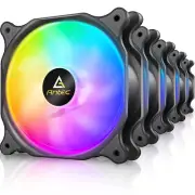Antec 120Mm Case Fan, RGB Case Fans, 5 Packs RGB Fans, PC Fan, 4-PIN RGB, F12 Se