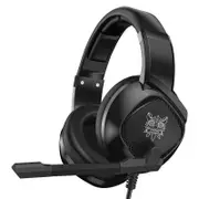 K19 Gaming Headphone RGB Light Stereo Bass Wired Earphone With Noise Cancelling Mic