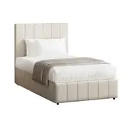 Oikiture Bed Frame King Single Beds Platform Gas Lift Storage Base VISH