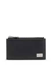 [Diesel] Diesel - Flat card holder in semi gloss leather - Small Wallets - Man - Black UNI Black