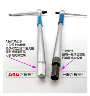 ASA【專利螺旋T型六角扳手 8支組 THR-8PCS】台灣製 專利防滑+一般六角 三叉快速六角板手 (8.6折)