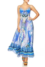 LONG DRESS WITH TIE FRONT HEARTBEATS DRUMBEATS