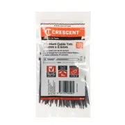 Crescent 100mm x 2.5mm Black Cable Ties - 100 Pack