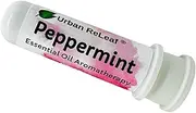 Urban ReLeaf Peppermint Essential Oil Aromatherapy Nasal Inhaler — Pure Undiluted Mint Oil, Easy Open Snap Top. Made in USA. Alcohol-Free. No Mess. Pocket Size.