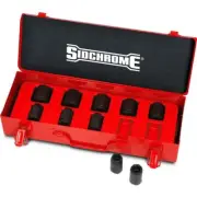 New Sidchrome 10pce 1/2" Drive INHEX Imperial AF Impact Socket Set Torque Plus