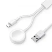 2 In1 Usb Wireless Charger For Apple Watch Series 4 / 3 Iphone Xr Xs Max White Chargers & Cradles