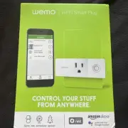 WeMo WiFi Enabled Mini Smart Plug - White (F7C063) Compatible With Nest, Alexa
