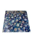 12" Square Blue Agate Coffee Table Top Corner Side Furniture Handmade Arts Decor