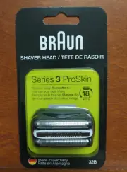 Braun 32B Series 3 ProSkin Replacement Shaver Razor Head Foil w/ Cutter Cassette