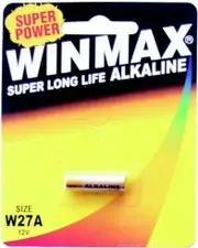 Size W27A Alkaline Battery Super Long Life 12V Battery - 1 Pack