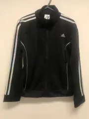 ADIDAS GIRLS' TRACK JACKET IN BLACK SIZE 16 YEARS BNWT