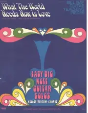 BACHARACH-WHAT THE WORLD NEEDS NOW IS LOVE--SHEET MUSIC-EASY BIG NOTE GUITAR-NEW