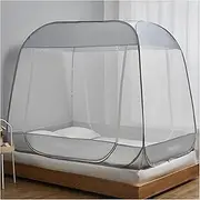 Polyester Folding Mosquito Net Tent Double Door Mosquito Nets with Zipper Pop Up Mosquito Tent with Bottom Easy to Store