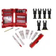 Milwaukee Screw Driver Bit Set w/ Saw Blade + Oscillating Blade Set (69-Piece)