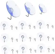 IMIKEYA 30Pcs Heavy Duty Suction Cup Hooks Transparent Vacuum Holders for Bathroom Kitchen and Window Strong and Removable for Towel and Utensil Storage