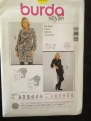 Burda Sewing Pattern 7319 Ladies Misses Dress Size 8-18 Uncut