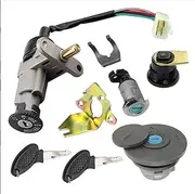 Ignition Key Switches Ignition Switch Lock Key Set for Scooter B08 B09 Motorcycle Full Car Lock for GY6 50 125 Fuel Tank Cover Lock Ignition Barrel Key Switch