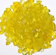 Yellow-Chunky Terrazzo Fire Glass 1/4" - 3/8" Size 2, WSFG-YC,LP or NG, Luau