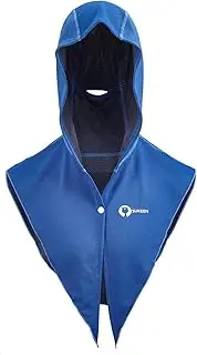 Sukeen Cooling Hoodie Towel, UV Protection Cooling Towels for Neck and Face, Lightweight Absorbent Cooling Neck Wraps for Workout, Sports, Cycling, Cooling Towels for Hot Weather, Dark Blue