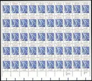 Statue of Liberty Centennial Sheet of 50x22 Cent US Postage Stamps New Scot 2224
