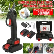 Garden Grafting Pruning Shears Scissor cutting Pruner + 2 Battery Charger 88V