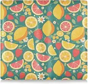 [Amooorous] Summer Fresh Fruits Colorful Premium Leather Car Registration and Insurance Holder Document Wallet for Cards, Essential Document, Driver License Vehicle Paperwork, summer fresh fruits