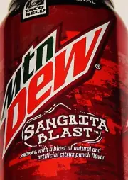 Vintage Soda Pop, TACO BELL MTN DEW SANGRITA BLAST, 2015 Original Sealed Drink