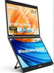 HotYeah Triple Screen Extender 15.6" 1080P FHD IPS Folding Portable Dual Monitor
