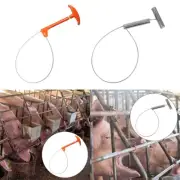 Pig Catcher Pole Adjustable Loop Wire Rope Farm Equipment for Dog Cow Cattle