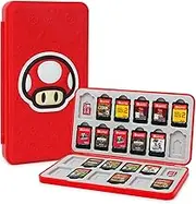 TIKOdirect Game Card Case for Nintendo Switch/SD Cards, Storage 24 Switch Game Cards Portable Holder Pretty Cute Hard Shell with Magenic Closure, Red