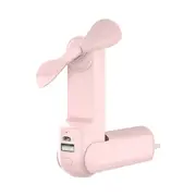 USB Foldable Fan Torch Portable Noise Prevention Multifunction Bright Flashlight Phone Power Bank Cooling Fan Night Light