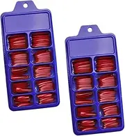 MUSISALY 200pcs Fake Nails Long Nail Tips Press on Nails False Nails Nail Tips Coffin Nail Tips for Wedding Party